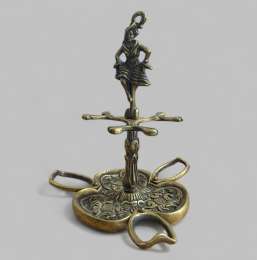 Antique Golden Brass Jewelery Holder Organize Woman Ornament Key Hanger