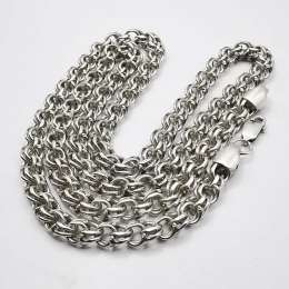 Vintage Beautiful  Jewelry Chain, 925 Sterling Silver, Signed  42.39g