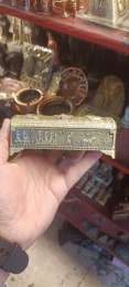 Pharaonic metal jewelry box engraved with rare and unique Egyptian phrases lined