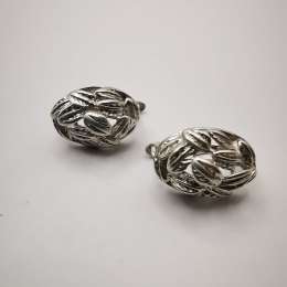 Artwork Vintage Filigree Women's 925 Sterling Silver Earrings Jewelry  5 g
