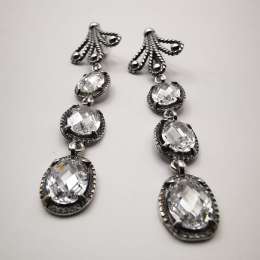 Artwork Vintage,Filigree,925 Sterling Silver Earrings for Women,Cerconium 11,2 g