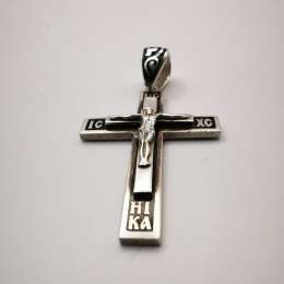 Vintage Fine Men's, Women's Cross, 925 Sterling Silver, Enamel 6,2 g