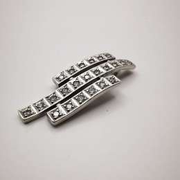 Vintage Fashion Jewelry Women's 925 Sterling Silver Pendant Cubic Zirconia 5,3 g