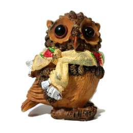 Owl Figurine hand-carved Resin Table Home Decor Statue Sculptures Free shipping