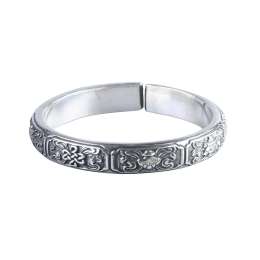 Siam Antique 999 Silver Bracelet Retro Female Beautiful Elegant Precious Piece