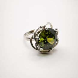 Artwork, Vintage, Stylish Women's Ring, 925 Sterling Silver, Tsavorit ,Jewelry