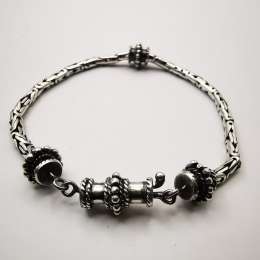 Artwork,Vintage,Exclusive Women's Bracelet,925 Sterling Silver, Jewelry  14,3 g