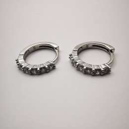 Vintage Jewelry Earrings For Girl 925 Sterling Silver with Cubic Zirconia 2.5 g