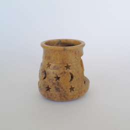 Decorative Candle Holder Vintage Handmade Decor Of Carved Marble Stars Christmas