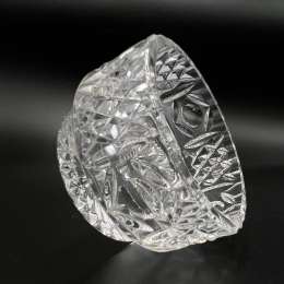Vintage Tableware Kitchen Crystal Glass Salt Shaker Cellar Holder Kitchenware