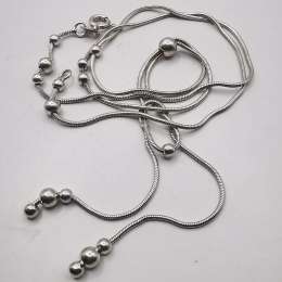 Vintage Beautiful  Jewelry Chain, 925 Sterling Silver, Signed  6.75g
