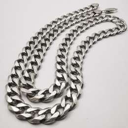 Vintage Beautiful  Jewelry Chain, 925 Sterling Silver, Signed  58.23g