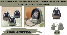 NEW Bag Outdoor Travel Backpack for Cats Small Dogs Breathable Cat Carrying Bag