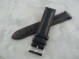 Watchband Bracelet for watches. Strap. Bracelet. New, leather. Blue. Width 22mm.