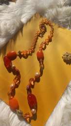 Handcrafted beaded necklace