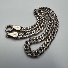 Vintage Sterling Silver 925 Bracelet Men's & Women's Chain Jewelry Signed 3.89 g