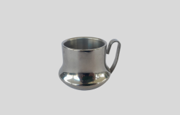 Vintage Wine Cup Small Stainless Steel With Handle Rare Decor Collectibles Mark