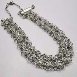Vintage Beautiful Bracelet Jewelry,925 Sterling Silver,Handmade  16,39g