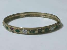 Enameled Copper Bracelet Elegant Heritage Masterpiece with Fine Artistic Touches