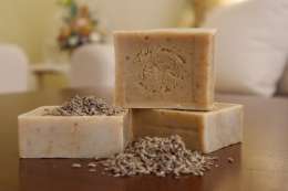 Organic Olive Oil Soap Body Face Skin Care Hair Lavender Smell Holy Land