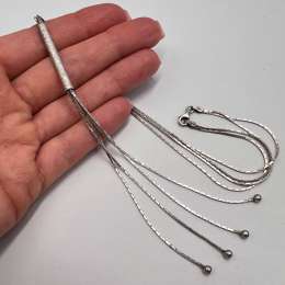 Vintage Fashion Sterling Silver 925 Women's Jewelry Chain Necklace Marked 10.8g