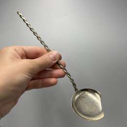 Vintage Rare Spoon Sauce Of Silver Plated Serving Tools Ussr 1980s Collectibles