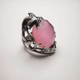 Vintage Women's “Wish Ring” 925 Sterling Silver, Jewelry, Ulexite, Cetrine