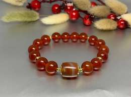 Author's Work New Women's Bracelet, Natural Stone, Carnelian, Jewelry