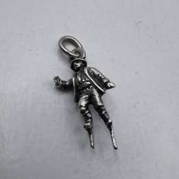 Vintage Pendant Miniature 925 Sterling Silver Jewelry, Handmade  2,70g