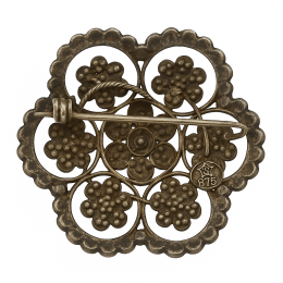 Vintage Soviet Brooch | Solid 875 Silver | 10g