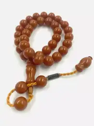 Turkish Musk Rosary 33 Beads Prayer Tasbih Master Sukru Baba Ottoman style 39 gr