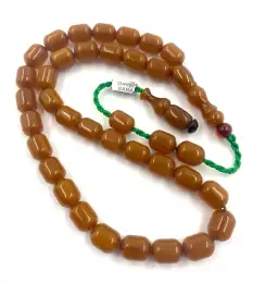 Turkish Musk Rosary 33 Beads Prayer Tasbih Master Sukru Baba Ottoman style 28 g