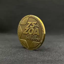 Vintage 75th ZOA commemorative coins israel Bronze Souvenir  Limited Edition