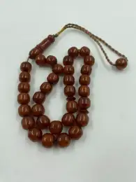 Faturan Luxury Misbaha Tesbih Rosary Prayer 33 LARGE Beads Islamic 64 gr