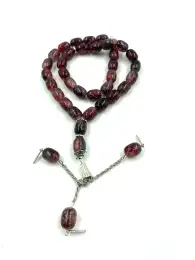 Agate Rosary 33 Large Beads Prayer Tasbih Islamic Misbaha 82 gr