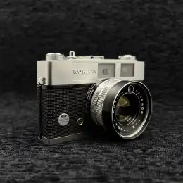 1965 Vintage Old Camera Konica Auto S2 45mm F/1.8 Lens Hexanon With Box Japan