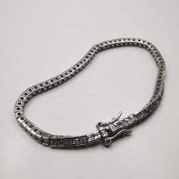 Vintage Beautiful Bracelet Jewelry,925 Sterling Silver,Handmade Zircon 7,93g