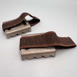 Vintage USSR Ice Cleats 1970s Metal Shoe Spikes Elastic Unused NOS Grip Marked