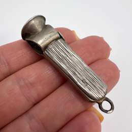 Vintage 800 Silver Cigar Cutter Germany Pendant Smoking Tool Collectible Signed