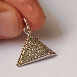 925 Silver Pyramid Pendant – Egyptian Style Handmade Pharaoh Jewelry Gift