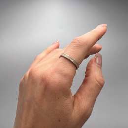 Ring Sterling Silver 925 Women’s Fashion Gewelry Gift Her Stamped Classic