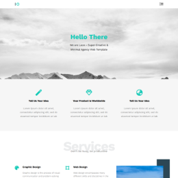 Leon– Modern HTML Landing Page Template for Digital & Creative Agencies