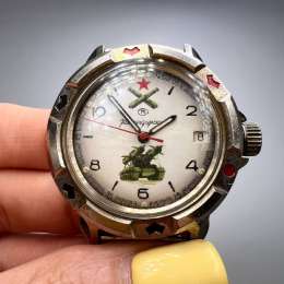 Vostok Komandirskie Mechanical Watch 17 Jewels Soviet Military Vintage Working!