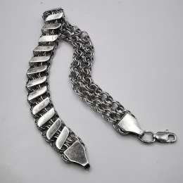 Vintage Beautiful Bracelet Jewelry,925 Sterling Silver, Handmade  18,39g