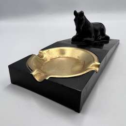 Brass Carbolite Horse Ashtray  Vintage size 21 x 8 cm  rare collectibles