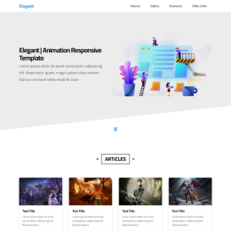 Elegant – Stylish & Responsive HTML CSS Template for Modern Websites