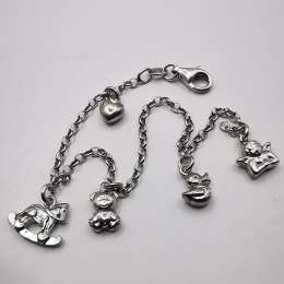 Vintage Beautiful Bracelet Jewelry,925 Sterling Silver, Handmade  5,42g