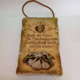 Vintage Handmade Silicone Wall Plaque German Kitchen Decor Funny Garlic Quote