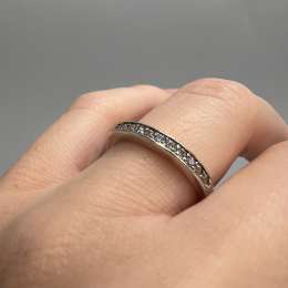 Vintage USSR Rare Unique Cute Ring Sterling Silver 925 Stone Jewelry Women's 8US