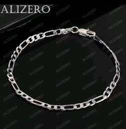 O ALIZERO 925 Sterling Silver Bracelet 4/6/8/10/12mm Chain Bracelets For Men Wom